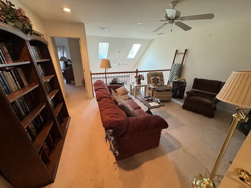 A Short Hills, North Jersey residential property filled with household belongings and debris before a comprehensive property cleanout by JunkDoctors.